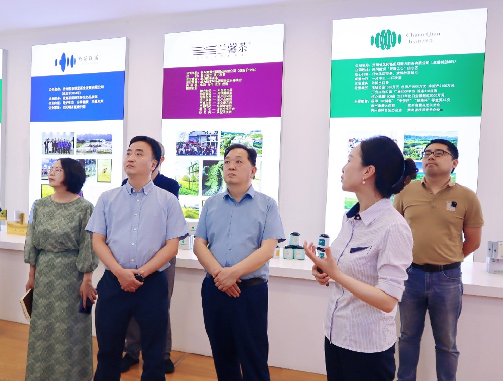 浙江省開(kāi)化縣政府考察團(tuán)走進(jìn)蘭馨茶業(yè)參觀(guān)考察